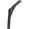Ekena Millwork Morris Steel Bracket, Hammered Dark Bronze 3"W x 22"D x 22"H BKTM03X22X22MOHDB - alternate 1
